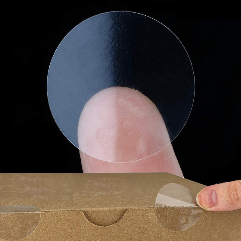 500pcs/roll Round Transparent  - Sticker Label Roll 评论和价格
