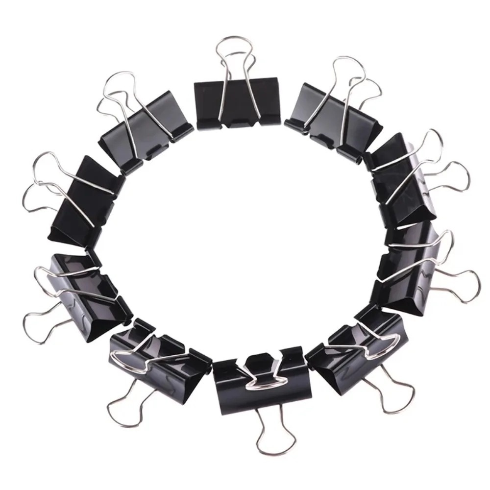 10 pieces Metal Paper Clip 19  - Binder Clip Assorted 评论和价格